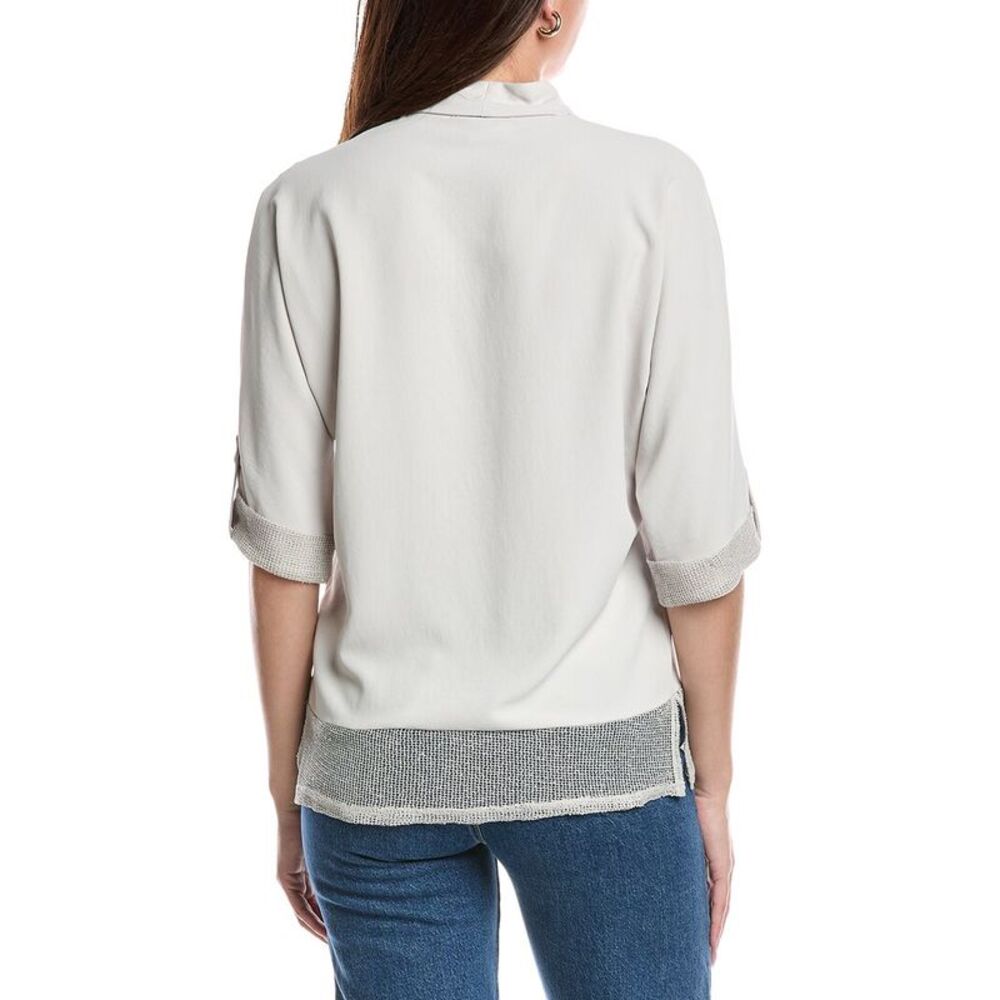 Joseph Ribkoff Womens Dolman Top, Beige - Picture 2 of 3